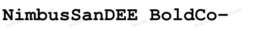NimbusSanDEE BoldCo字体转换